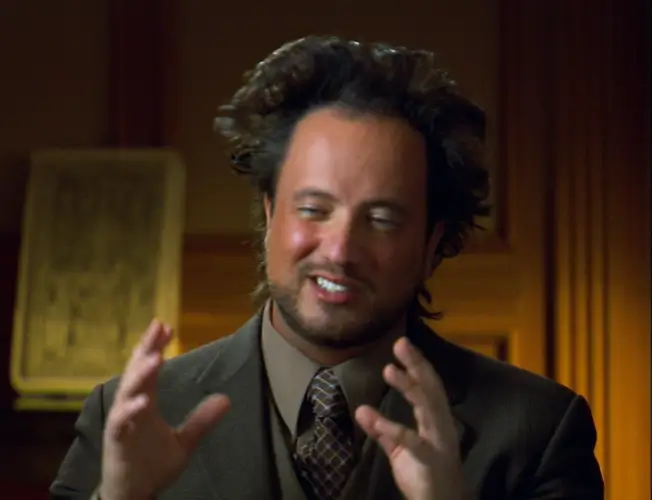 Ancient Aliens meme template thumbnail