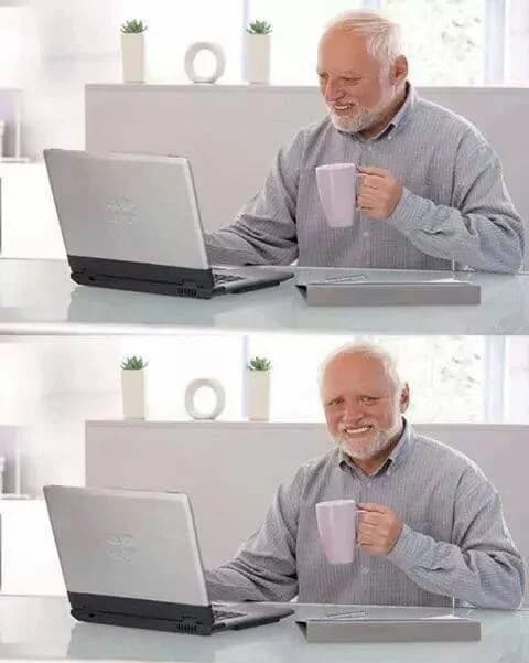 Hide the Pain Harold meme template thumbnail